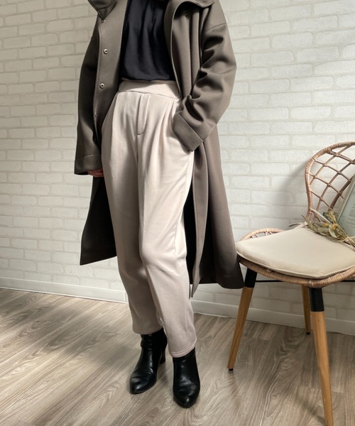 Chiaro（キアロ）の「裏起毛 美脚テーパードパンツ（その他パンツ・レディース・ブラック/ベージュ/モカ・M/L）」の11枚目の写真