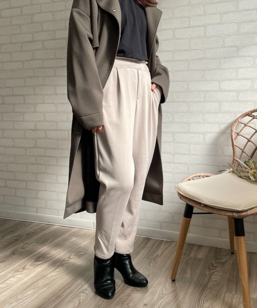 Chiaro（キアロ）の「裏起毛 美脚テーパードパンツ（その他パンツ・レディース・ブラック/ベージュ/モカ・M/L）」の12枚目の写真