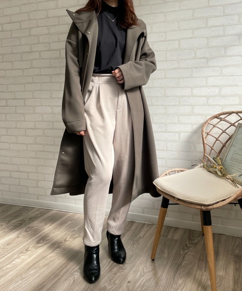 Chiaro（キアロ）の「裏起毛 美脚テーパードパンツ（その他パンツ・レディース・ブラック/ベージュ/モカ・M/L）」の13枚目の写真