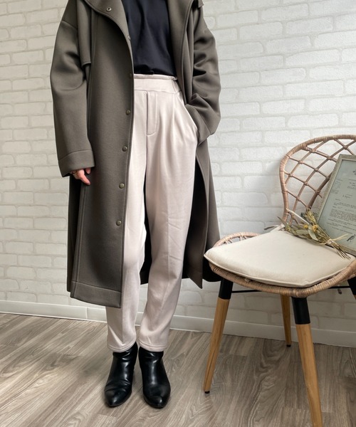 Chiaro（キアロ）の「裏起毛 美脚テーパードパンツ（その他パンツ・レディース・ブラック/ベージュ/モカ・M/L）」の15枚目の写真