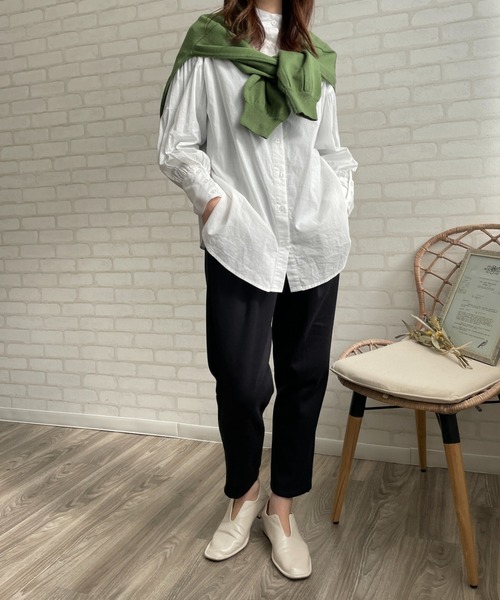 Chiaro（キアロ）の「裏起毛 美脚テーパードパンツ（その他パンツ・レディース・ブラック/ベージュ/モカ・M/L）」の4枚目の写真