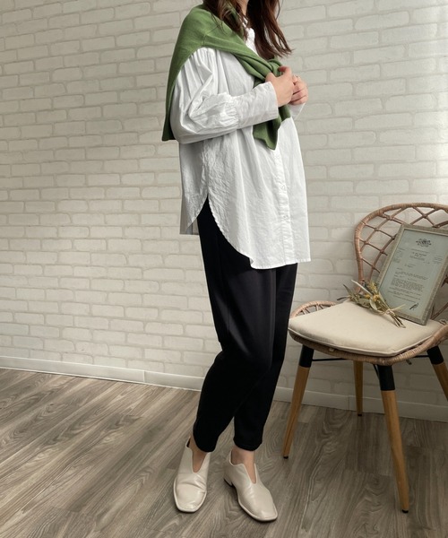 Chiaro（キアロ）の「裏起毛 美脚テーパードパンツ（その他パンツ・レディース・ブラック/ベージュ/モカ・M/L）」の7枚目の写真