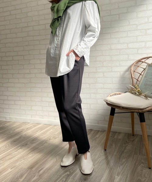 Chiaro（キアロ）の「裏起毛 美脚テーパードパンツ（その他パンツ・レディース・ブラック/ベージュ/モカ・M/L）」の8枚目の写真