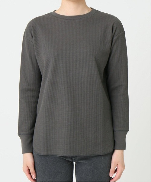 JOURNAL STANDARD relume(ジャーナルスタンダード レリューム)の「TCワッフルロングスリーブTシャツ◆(Tシャツ/カットソー・レディース・ブラック/グレー/ナチュラル・FREE)」の7枚目の写真