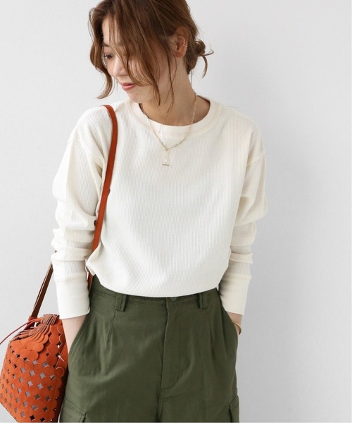 JOURNAL STANDARD relume(ジャーナルスタンダード レリューム)の「TCワッフルロングスリーブTシャツ◆(Tシャツ/カットソー・レディース・ブラック/グレー/ナチュラル・FREE)」の12枚目の写真