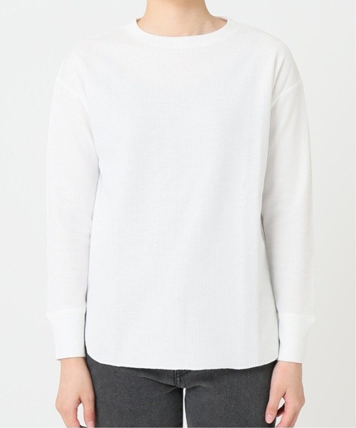 JOURNAL STANDARD relume(ジャーナルスタンダード レリューム)の「TCワッフルロングスリーブTシャツ◆(Tシャツ/カットソー・レディース・ブラック/グレー/ナチュラル・FREE)」の9枚目の写真