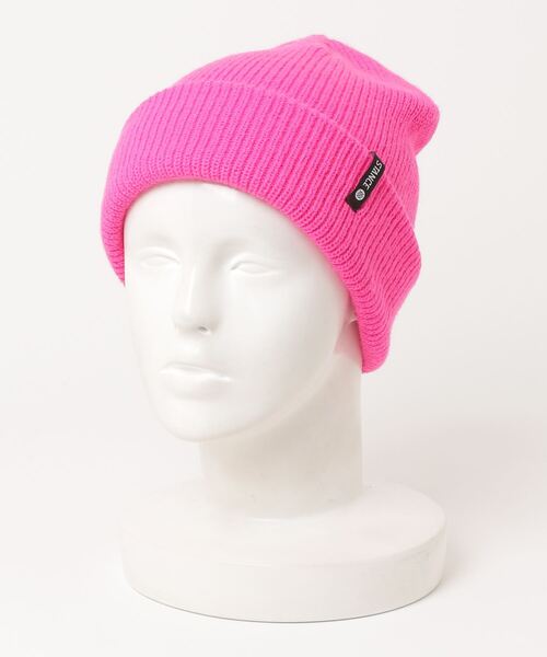 ビーニー2点　ピンク　グリーン Roxy WIND EFFECT ウィメンズ ビーニー 折り返しデザイン<2025FW