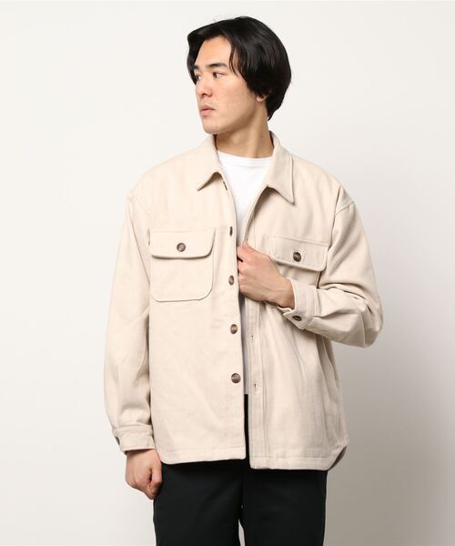 CORISCO（コリスコ）の「メルトンCPOジャケット(M1)（カバーオール・メンズ・ネイビー/キャメル/ナチュラル/ブルー系その他/ブラック・MEDIUM/LARGE/X-LARGE）」の3枚目の写真