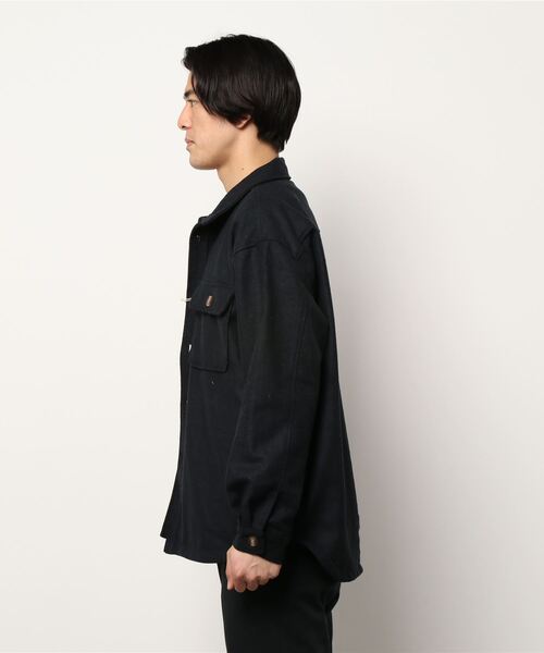 CORISCO（コリスコ）の「メルトンCPOジャケット(M1)（カバーオール・メンズ・ネイビー/キャメル/ナチュラル/ブルー系その他/ブラック・MEDIUM/LARGE/X-LARGE）」の7枚目の写真