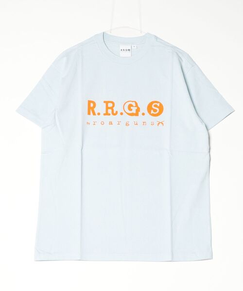 R.R.G.S(アールアールジーエス)の「RRGS LOGO T-SHIRTS(Tシャツ/カットソー・メンズ・ホワイト/ブラック/サックスブルー/ピンク・LARGE/X-LARGE/MEDIUM)」の3枚目の写真