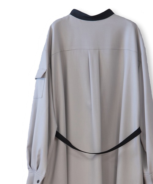 La SRIC（ラスリック）の「La SRIC / レースヨークOP（ワンピース・レディース・グレー/キャメル・38）」の12枚目の写真