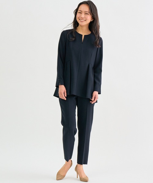 ANAYI(アナイ)の「ストレッチクロステーパード パンツ(その他パンツ・レディース・ミント/ライトグレー/ネイビー・36/38/34)」の7枚目の写真