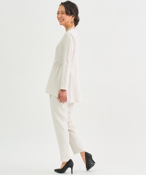 ANAYI(アナイ)の「ストレッチクロステーパード パンツ(その他パンツ・レディース・ミント/ライトグレー/ネイビー・36/38/34)」の10枚目の写真