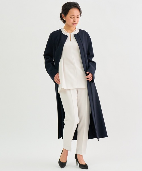 ANAYI(アナイ)の「ストレッチクロステーパード パンツ(その他パンツ・レディース・ミント/ライトグレー/ネイビー・36/38/34)」の12枚目の写真