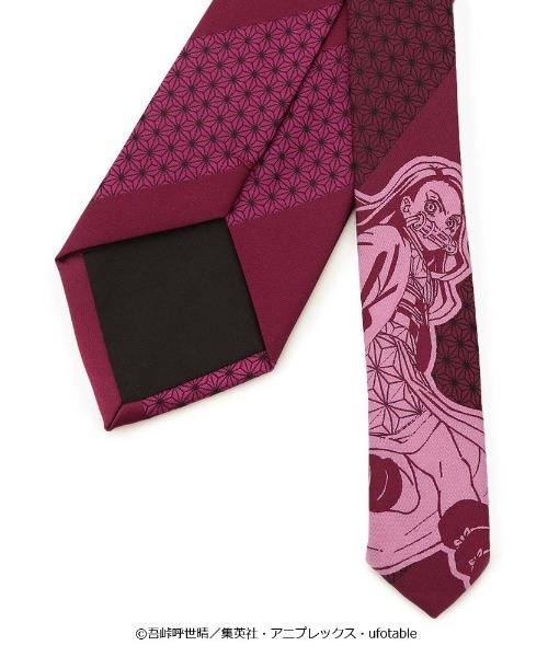 Perfect Suit FActory（パーフェクトスーツファクトリー）の「鬼滅の刃 コラボネクタイ 禰豆子（ネクタイ・メンズ・ワイン・FREE）」の3枚目の写真