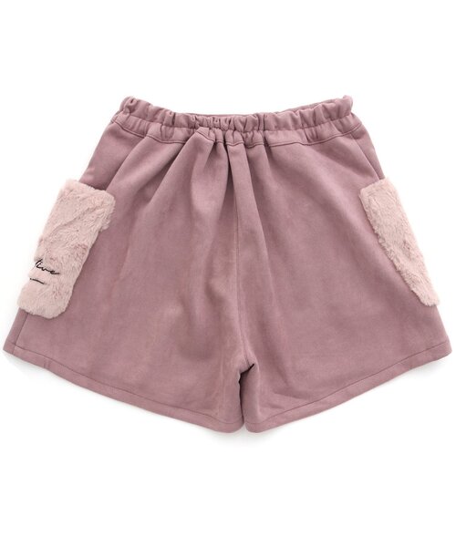 algy（アルジー）の「ビッグファーポケットショーパン（その他パンツ・キッズ・ピンク/アイボリー/ブラック・XX-SMALL/MEDIUM/SMALL/X-SMALL/XXX-SMALL）」の9枚目の写真