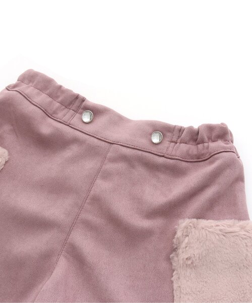 algy（アルジー）の「ビッグファーポケットショーパン（その他パンツ・キッズ・ピンク/アイボリー/ブラック・XX-SMALL/MEDIUM/SMALL/X-SMALL/XXX-SMALL）」の5枚目の写真
