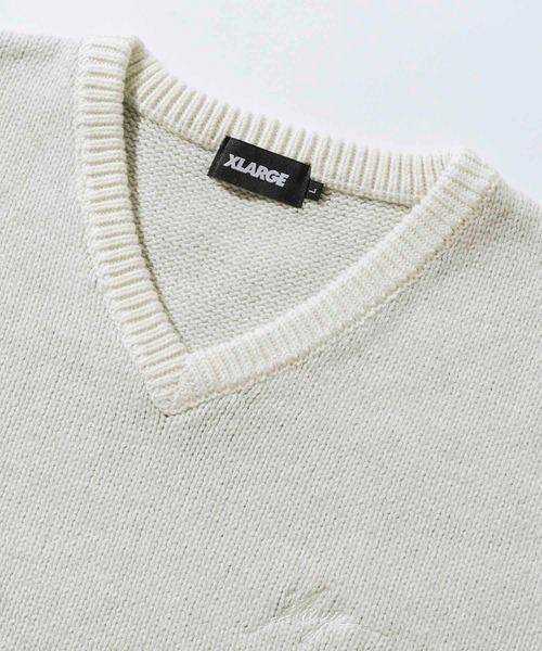 XLARGE（エクストララージ）の「2TONE KNIT VEST（ニット/セーター・メンズ・ブラック/ネイビー/アッシュ・M/L/XL/S）」の8枚目の写真