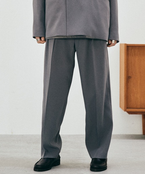 WYM LIDNM（ウィム バイ リドム）の「MINIMAL DOUBLE JK SET-UP（セットアップ・メンズ・グレー/モカ/チャコール・S/M/L）」の19枚目の写真