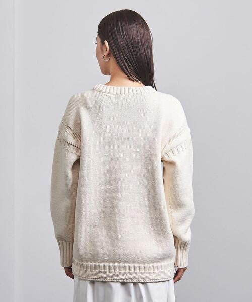 UNITED ARROWS（ユナイテッドアローズ）の「＜UNITED ARROWS＞C/PE アンカーモチーフ ニット G（ニット/セーター・レディース・ネイビー/オフホワイト・FREE）」の7枚目の写真