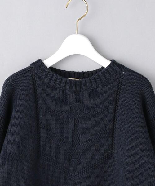 UNITED ARROWS（ユナイテッドアローズ）の「＜UNITED ARROWS＞C/PE アンカーモチーフ ニット G（ニット/セーター・レディース・ネイビー/オフホワイト・FREE）」の12枚目の写真