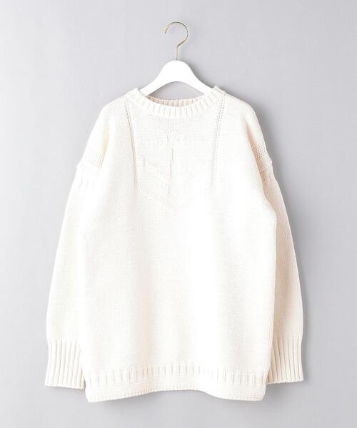 UNITED ARROWS（ユナイテッドアローズ）の「＜UNITED ARROWS＞C/PE アンカーモチーフ ニット G（ニット/セーター・レディース・ネイビー/オフホワイト・FREE）」の16枚目の写真