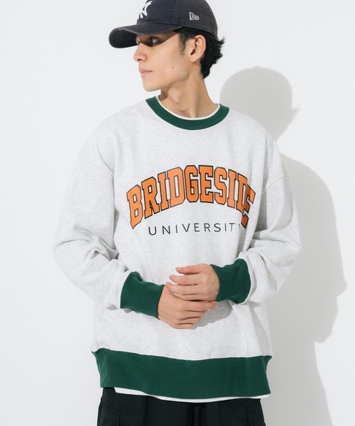 Ressaca(レサーカ)の「カレッジロゴプリントクルーネックスウェット プルオーバートレーナー オーバーサイズ(スウェット・メンズ・ホワイト/アッシュグレー/ブラック/グリーン・M/L)」の19枚目の写真