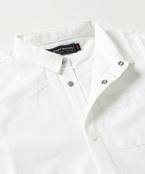 KRIFF MAYER Kid's Collection(クリフメイヤーキッズコレクション)の「トリコラインシャツ(シャツ/ブラウス・キッズ・ネイビー/グレー/ストライプ/オフホワイト/カラフル・140/160/120/150/170/130)」の13枚目の写真