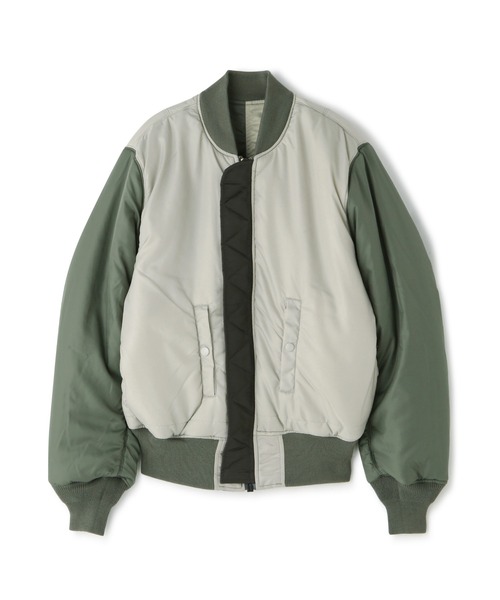 N.（N. Natural Beauty Basic）（エヌエヌナチュラルビューティーベーシック）の「【ALPHA】MA-1　カラーブロッキングジャケット（MA-1・レディース・カーキ・SMALL）」の15枚目の写真