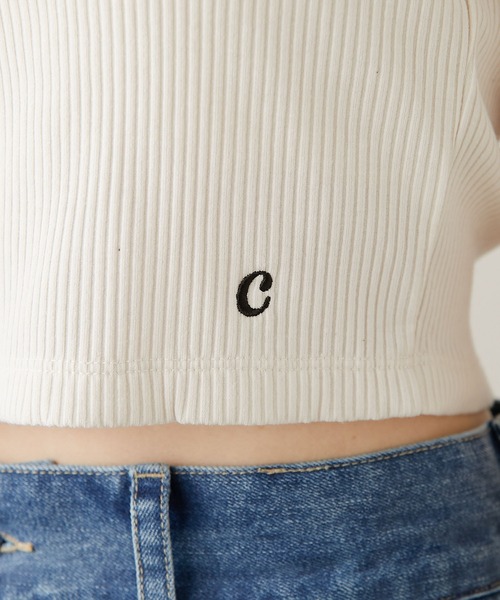 Chico（チコ）の「【WEB限定サイズあり】ショート丈パット付きバッククロスベアキャミ（キャミソール・レディース・アイボリー/ブラック/グレー/ピンク・FREE/X-SMALL）」の8枚目の写真