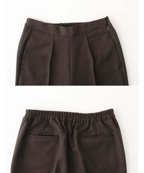 Re:EDIT（リエディ）の「[低身長/高身長サイズ有]リサイクルストレッチセミフレアスラックス（スラックス・レディース・グリーン/ブラック/ブラウン・MEDIUM/SMALL/BSS/AS/BM/LARGE）」の7枚目の写真