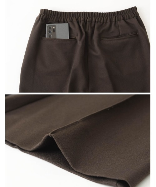 Re:EDIT（リエディ）の「[低身長/高身長サイズ有]リサイクルストレッチセミフレアスラックス（スラックス・レディース・グリーン/ブラック/ブラウン・MEDIUM/SMALL/BSS/AS/BM/LARGE）」の4枚目の写真