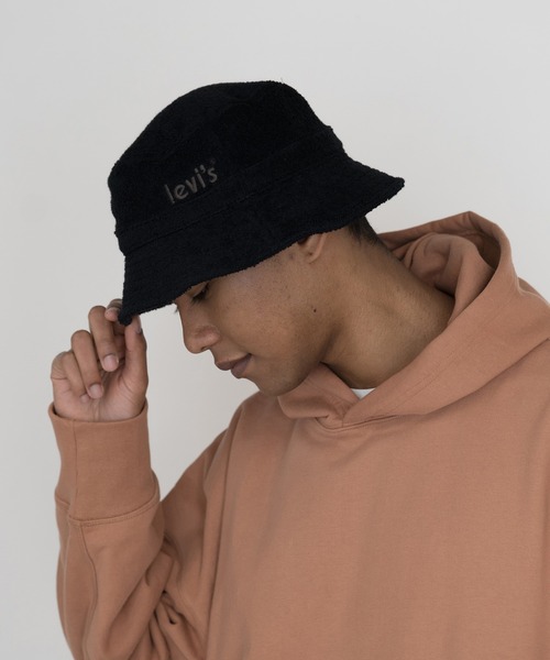 Levi's(リーバイス)の「LEVI’S(R) ACCESSORY POSTER LOGO TERRY バケットハット(ハット・メンズ・ブラック・M)」の14枚目の写真
