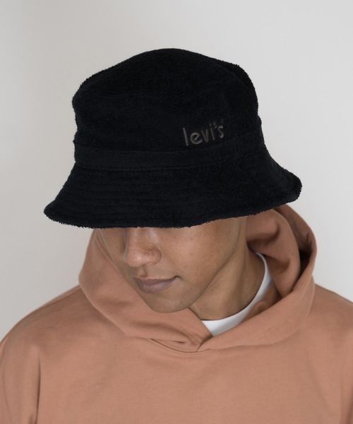 Levi's(リーバイス)の「LEVI’S(R) ACCESSORY POSTER LOGO TERRY バケットハット(ハット・メンズ・ブラック・M)」の9枚目の写真