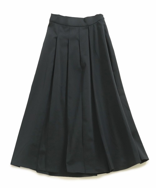 AULI（アウリィ）の「【低身長向けサイズ】ミモレ丈アシンメトリーフレアプリーツスカート（スカート・レディース・ベージュ/ネイビー/イエロー・S/XS）」の19枚目の写真