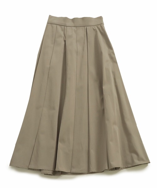 AULI（アウリィ）の「【低身長向けサイズ】ミモレ丈アシンメトリーフレアプリーツスカート（スカート・レディース・ベージュ/ネイビー/イエロー・S/XS）」の10枚目の写真