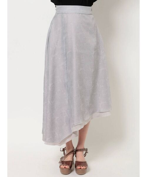 dazzlin（ダズリン）の「シアージャカードイレヘムスカ-ト（スカート・レディース・グレー/ベージュ・SMALL/MEDIUM）」の11枚目の写真