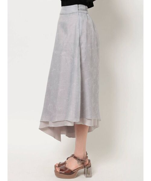 dazzlin（ダズリン）の「シアージャカードイレヘムスカ-ト（スカート・レディース・グレー/ベージュ・SMALL/MEDIUM）」の12枚目の写真