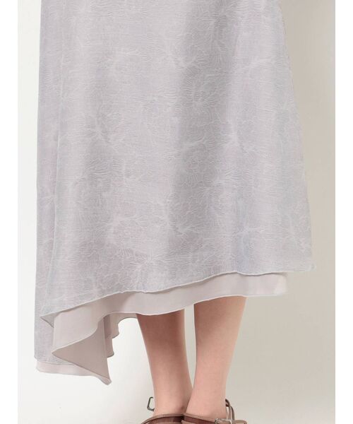 dazzlin（ダズリン）の「シアージャカードイレヘムスカ-ト（スカート・レディース・グレー/ベージュ・SMALL/MEDIUM）」の16枚目の写真