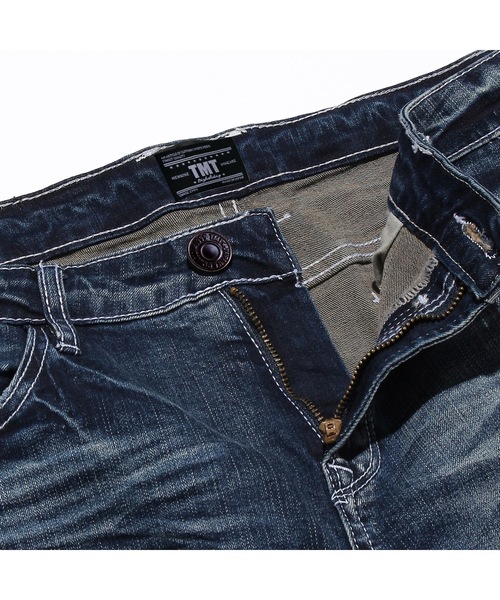 TMT(ティーエムティー)の「HI-STRETCH DENIM 5P SKINNY(VINTAGE)(デニムパンツ・メンズ・インディゴブルー/ライトインディゴブルー・SMALL/MEDIUM/LARGE)」の5枚目の写真