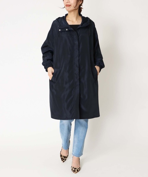 Jines（ジネス）の「エアリーグログラン素材・ポンチョ風マウンテンパーカー（マウンテンパーカー・レディース・ベージュ/ネイビー/カーキ・FREE）」の22枚目の写真