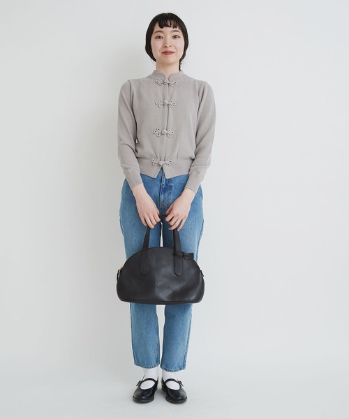 I am I in fact...(アイアムアイインファクト)の「NOODLE 華釦カーディガン(カーディガン/ボレロ・レディース・ホワイト/ブラック/パープル/グレー・FREE)」の20枚目の写真