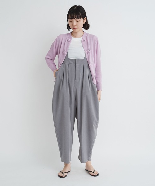 I am I in fact...(アイアムアイインファクト)の「NOODLE 華釦カーディガン(カーディガン/ボレロ・レディース・ホワイト/ブラック/パープル/グレー・FREE)」の8枚目の写真