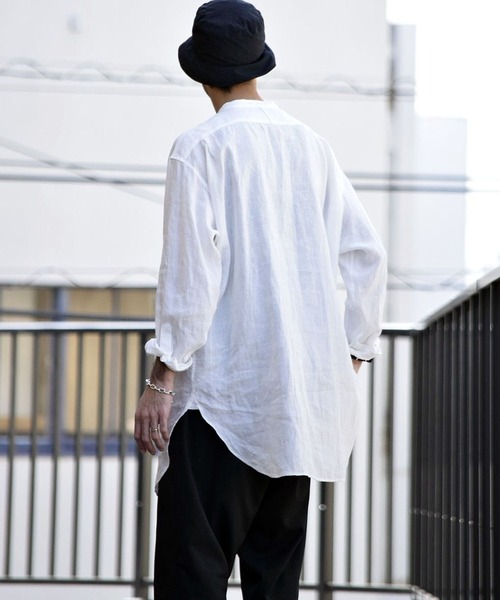Johnbull Private labo（ジョンブルプライベートラボ）の「チュニックシャツ（シャツ/ブラウス・メンズ・アイボリー/ホワイト・FREE）」の5枚目の写真