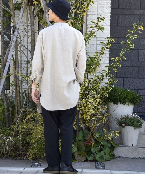 Johnbull Private labo（ジョンブルプライベートラボ）の「チュニックシャツ（シャツ/ブラウス・メンズ・アイボリー/ホワイト・FREE）」の8枚目の写真