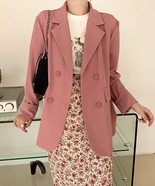 shopnikoniko(ショップニコニコ)の「テーラードジャケット(テーラードジャケット・レディース・ホワイト/ピンク・フリー)」の17枚目の写真
