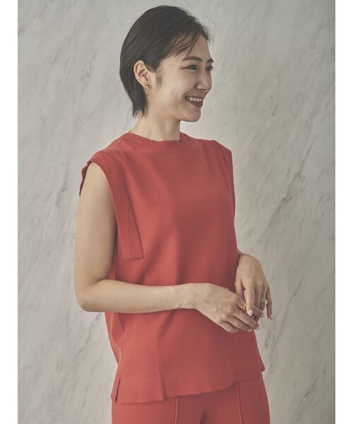 COTORICA（コトリカ）の「アームデザインウォッシャブルニット（ニット/セーター・レディース・ブラック/ベージュ/オレンジ/ブルー・FREE）」の4枚目の写真