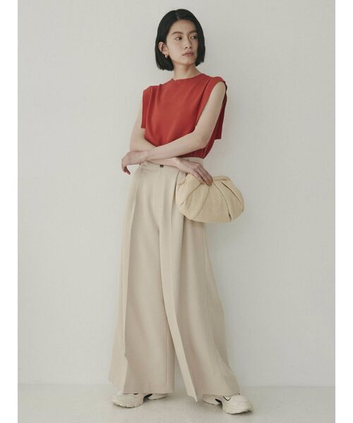 COTORICA（コトリカ）の「アームデザインウォッシャブルニット（ニット/セーター・レディース・ブラック/ベージュ/オレンジ/ブルー・FREE）」の5枚目の写真