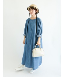 Samansa Mos2 | 前後着デニムワンピース(ワンピース)