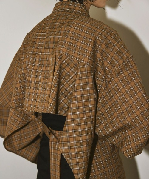 TODAYFUL(トゥデイフル)の「TODAYFUL(トゥデイフル) "Backflare Check Shirts"バックフレアチェックシャツ/12220418(シャツ/ブラウス・レディース・ベージュ・ONE SIZE)」の14枚目の写真